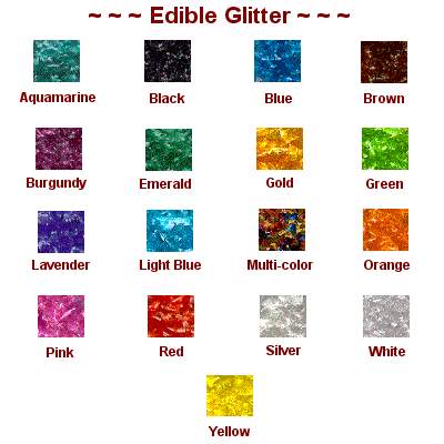Colors! Edible Glitter