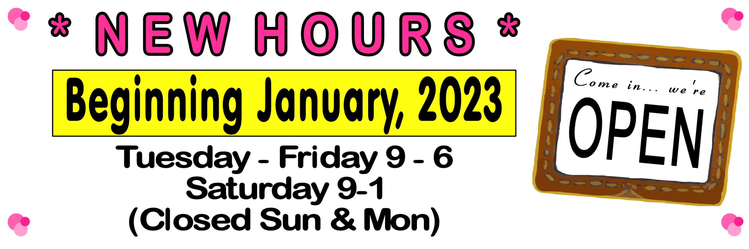 web banner new hours 2023