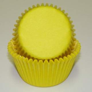 KING / JUMBO Cupcake Liners / Baking Cups – YELLOW – Cake Connection