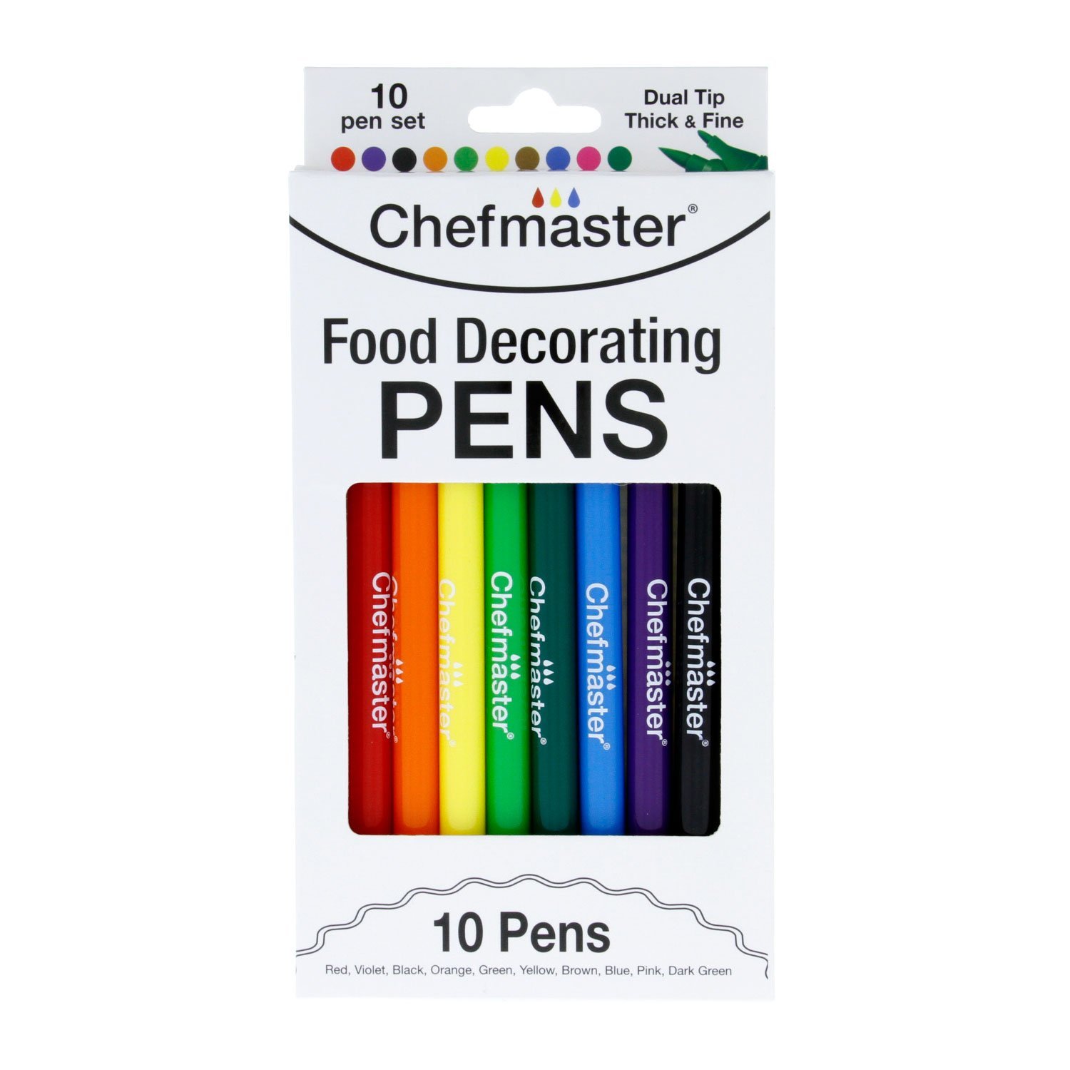 Chefmaster Food Color Markers – 10 pc set – Cake Connection