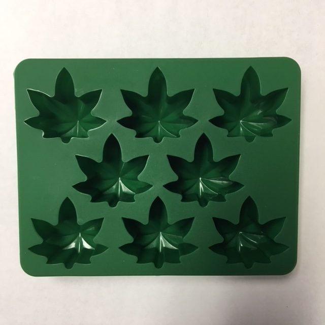 Silicone Candy Ice Cube Mold – Marijuana Leaf – Cake Connection