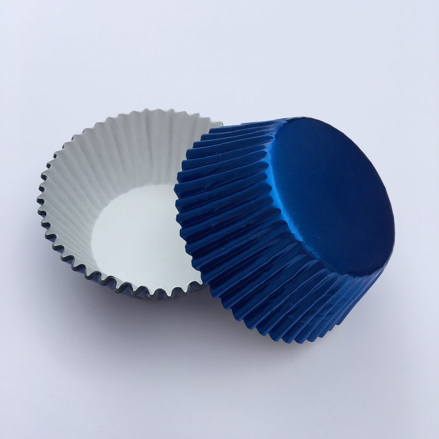 STANDARD Foil Cupcake Liners / Baking Cups – 50 ct ROYAL BLUE – Cake  Connection