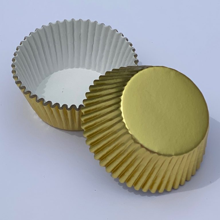 TREAT CUP Foil Cupcake Liners / Baking Cups - Gold 500 ct