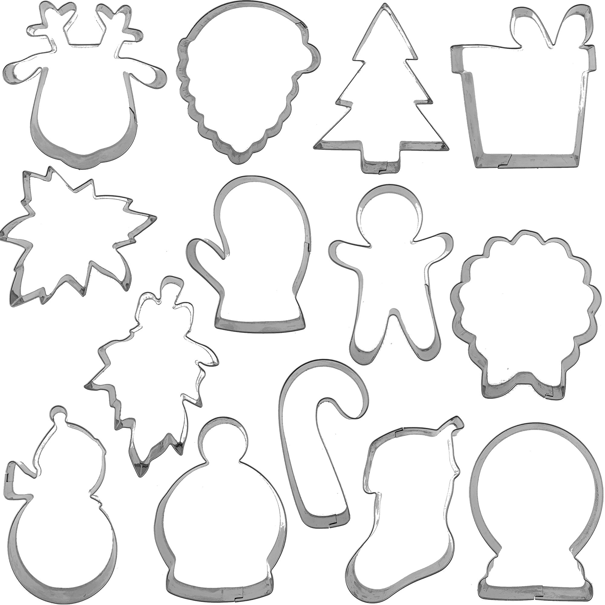 COOKIE CUTTER SET Christmas Cookie 14 pc Set Cake Connection