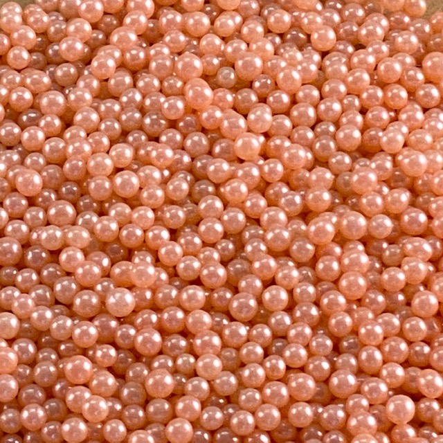 Bead Sprinkles – 4mm Pearl Rose Gold #1 – Cake Connection