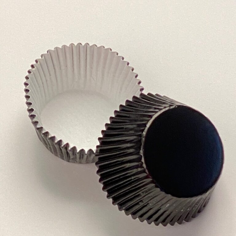 Black foil cupcake liners