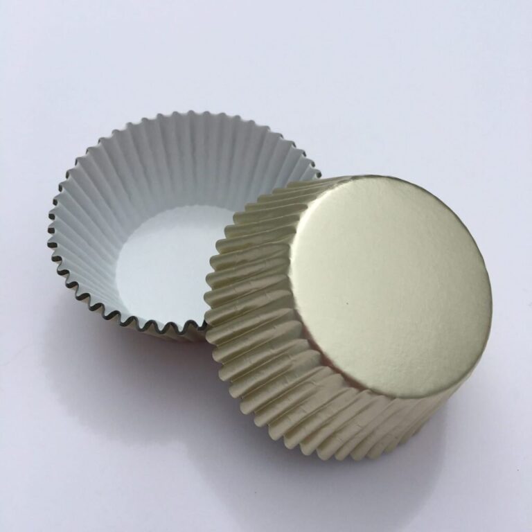 MINI Foil Cupcake Baking Liner 50 ct - Ivory