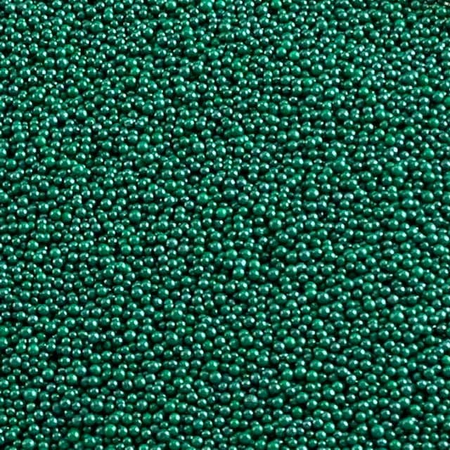Sprinkles approx 4oz jar - Nonpareils Pearlized Green