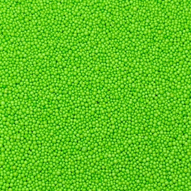 Lime Green Nonpareil Sprinkles approx 4oz jar