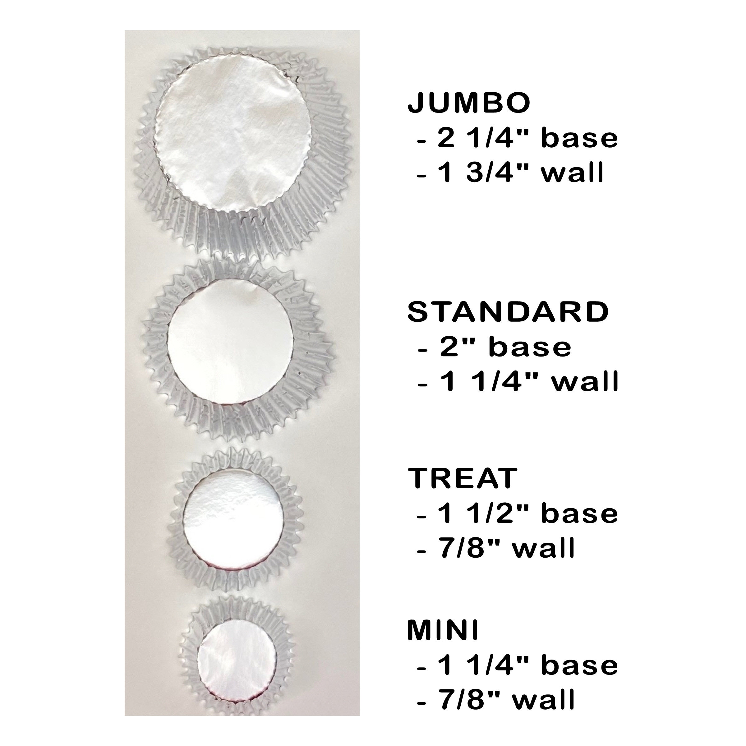 Silver Foil Cupcake Liner - STANDARD size | 50 count | Grease-Proof Baking Cups - Image 3