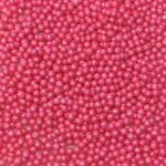 Bright Pink 4mm Bead Sprinkles approx 4oz jar