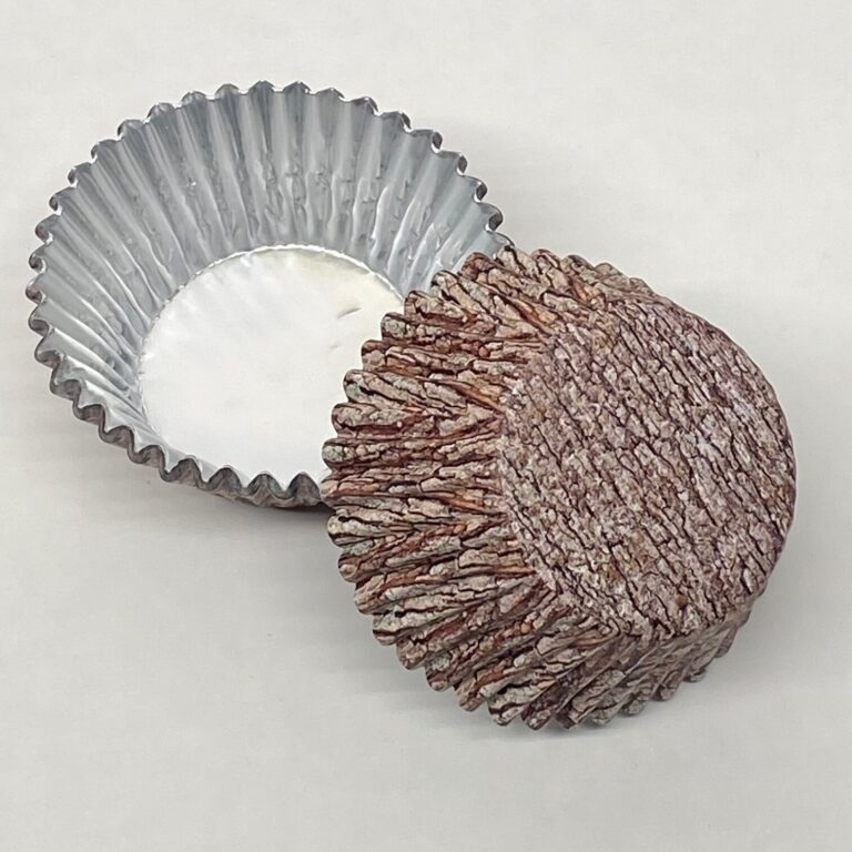 Tree Bark foil cupcake liners