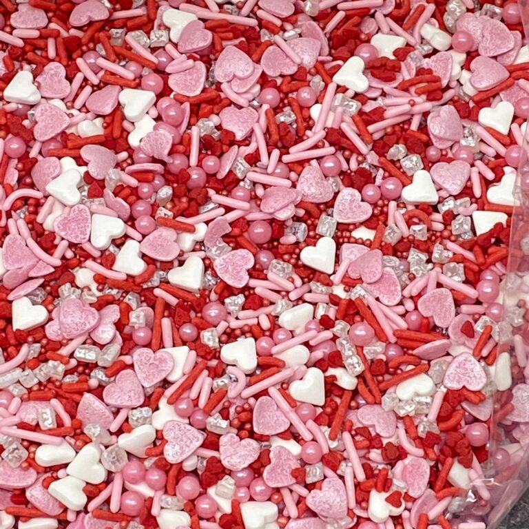 Sprinkles Mix approx 4oz jar - Heartfelt Valentines Blend