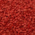 Sprinkles approx 4oz jar - Red 1/4" Confetti Sequins