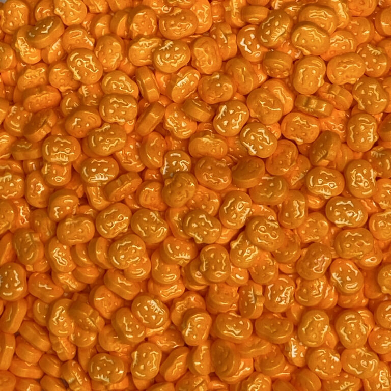 Jack O Lantern Pumpkin Sprinkles approx 4oz jar