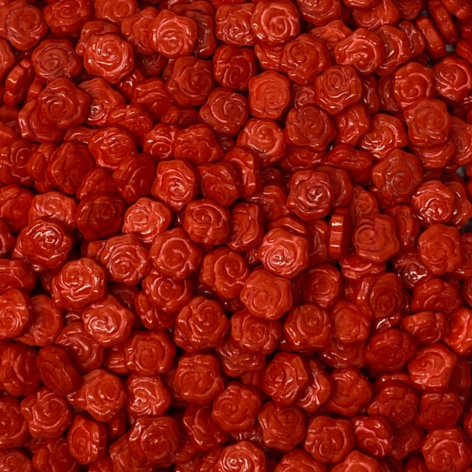 Crimson Red Rose Sprinkles – Approx 4oz jar – Cake Connection
