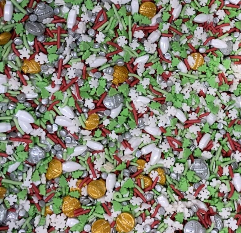 Sprinkles approx 4oz jar - Deck the Halls