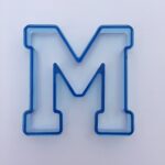 Varsity Font Cookie Cutter 4" tall - Letter M