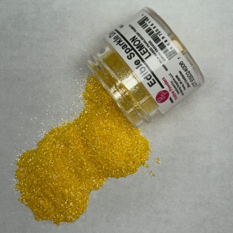 Edible Glitter Sparkle Dust 5g jar - LEMON