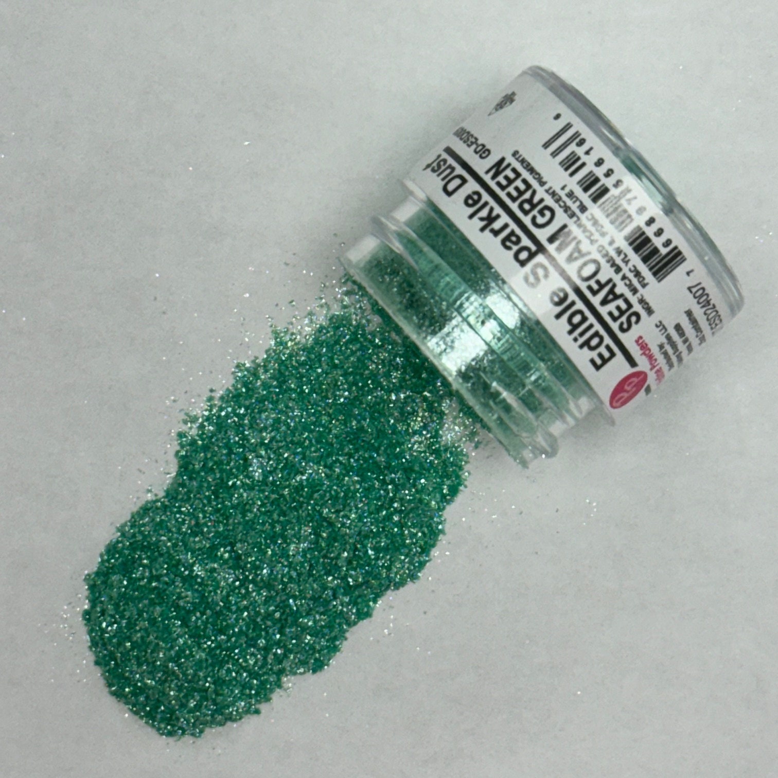 Sprackle Dust Edible Glitter Sparkle Dust 5g jar – SEAFOAM GREEN – Cake Connection