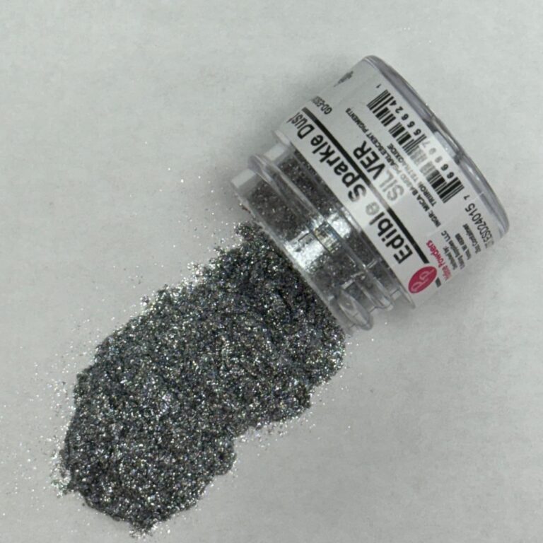 Edible Glitter Sparkle Dust 5g jar - SILVER