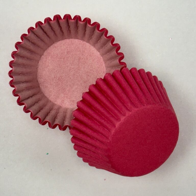 500 ct MINI SIZE Paper Cupcake Baking Liner sleeve - Bright Pink