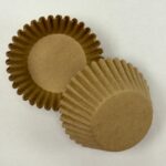 500 ct MINI SIZE Paper Cupcake Baking Liner sleeve - Kraft Brown
