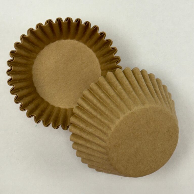 500 ct MINI SIZE Paper Cupcake Baking Liner sleeve - Kraft Brown