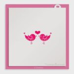 Love Birds Decorating Stencil by Cookie Countess