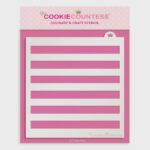 Wide Stripes Decorating Stencil by Cookie Countess