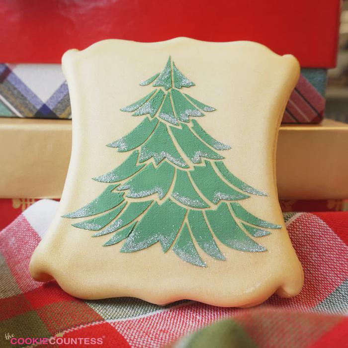 Woodsy Tree Decorating Stencil by Cookie Countess - Image 2