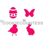 Easter Mini's 4some Decorating Stencil by Cookie Countess