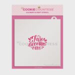 Two Become One Decorating Stencil by Cookie Countess