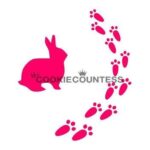 Bunny Prints Decorating Stencil by Cookie Countess
