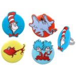 Dr. Seuss™ Cupcake Rings – 12 Count | Official Licensed Cupcake Toppers for Kids' Birthday Parties