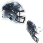 NFL Carolina Panthers™ Helmet Cupcake Rings – 12 Count | Official Football Party Toppers